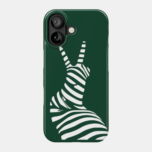 Geometric Snail Op Art Design for Nature Lovers Phone Case by TuncGK