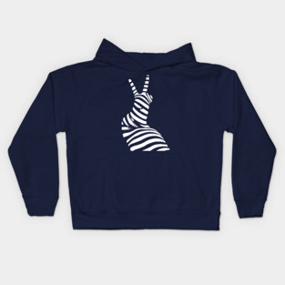 Geometric Snail Op Art Design for Nature Lovers Kids Hoodie