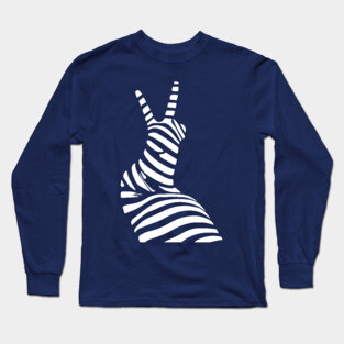 Geometric Snail Op Art Design for Nature Lovers Long Sleeve T-Shirt