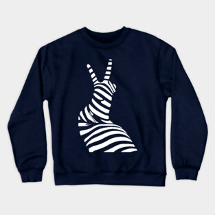 Geometric Snail Op Art Design for Nature Lovers Crewneck Sweatshirt