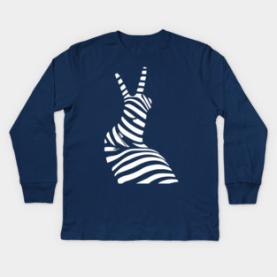 Geometric Snail Op Art Design for Nature Lovers Kids Long Sleeve T-Shirt