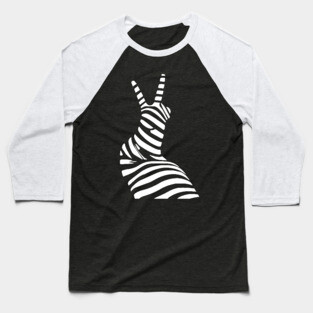 Geometric Snail Op Art Design for Nature Lovers Baseball T-Shirt