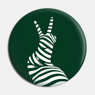 Geometric Snail Op Art Design for Nature Lovers Pin