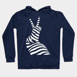 Geometric Snail Op Art Design for Nature Lovers Hoodie