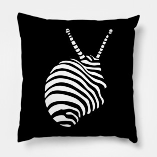 Abstract Geometric Shell Design with Optical Illusions Pillow