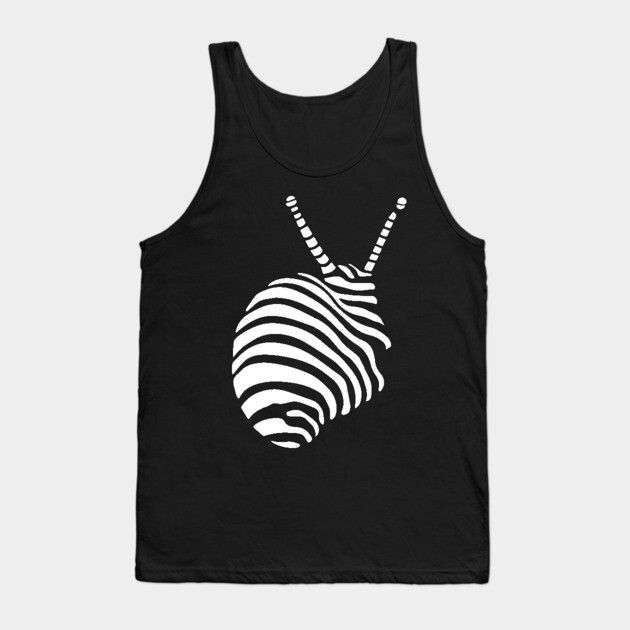 Abstract Geometric Shell Design with Optical Illusions Tank Top by TuncGK