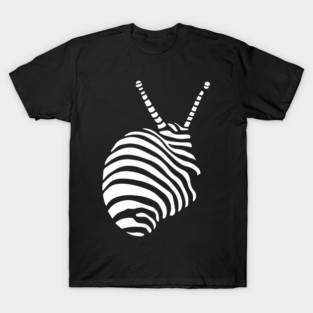Abstract Geometric Shell Design with Optical Illusions T-Shirt