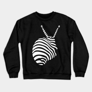 Abstract Geometric Shell Design with Optical Illusions Crewneck Sweatshirt