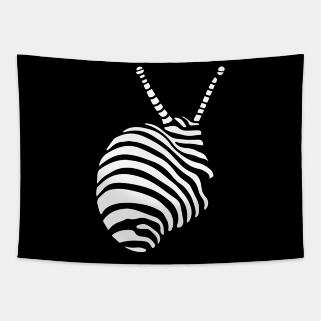 Abstract Geometric Shell Design with Optical Illusions Tapestry by TuncGK