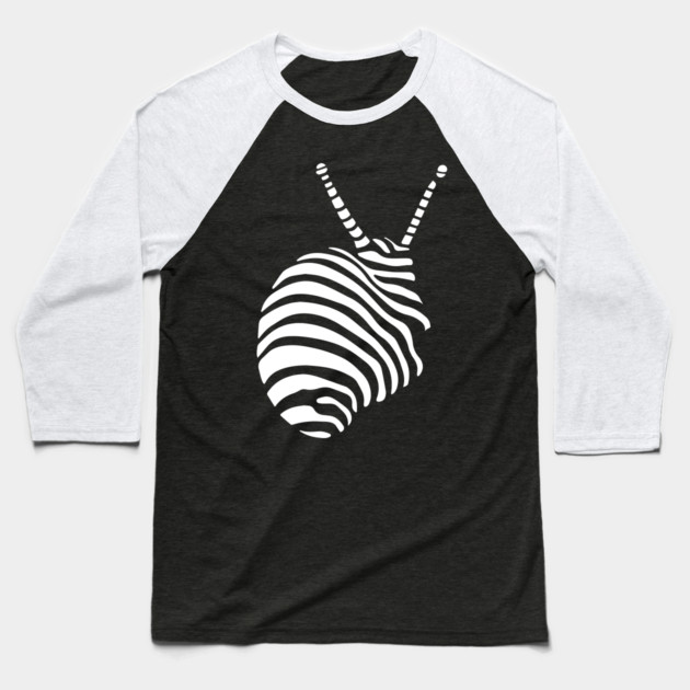 Abstract Geometric Shell Design with Optical Illusions Baseball T-Shirt by TuncGK