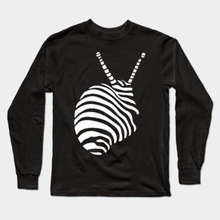 Abstract Geometric Shell Design with Optical Illusions Long Sleeve T-Shirt