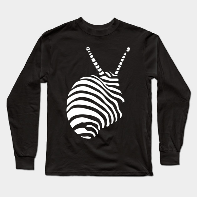 Abstract Geometric Shell Design with Optical Illusions Long Sleeve T-Shirt by TuncGK