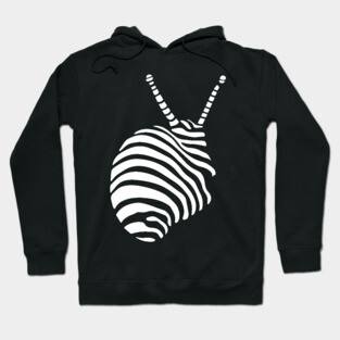 Abstract Geometric Shell Design with Optical Illusions Hoodie