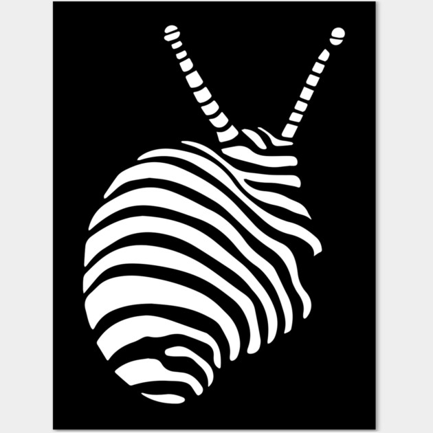 Abstract Geometric Shell Design with Optical Illusions Wall Art by TuncGK