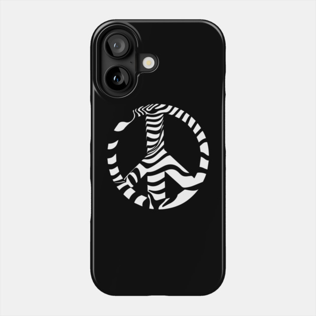Peace Symbol with Striking Op Art Patterns Phone Case by TuncGK