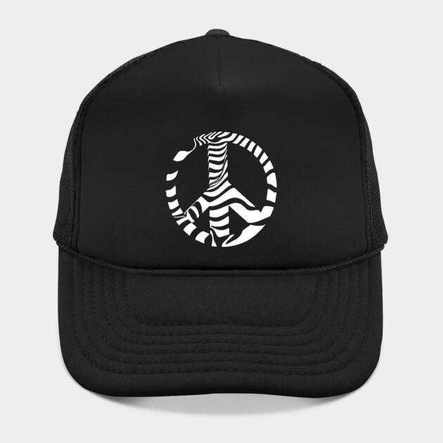 Peace Symbol with Striking Op Art Patterns by TuncGK