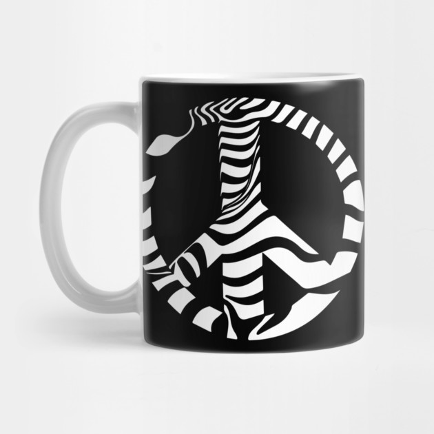 Peace Symbol with Striking Op Art Patterns by TuncGK