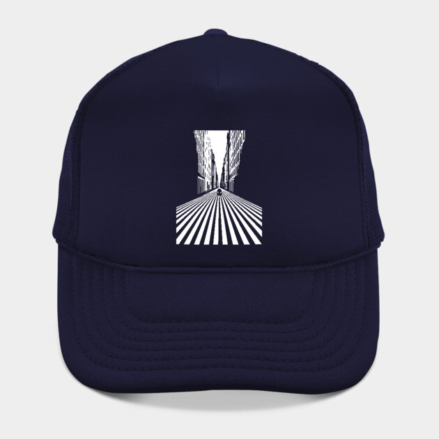 Endless Perspective Geometric Cityscape Op Art Design by TuncGK