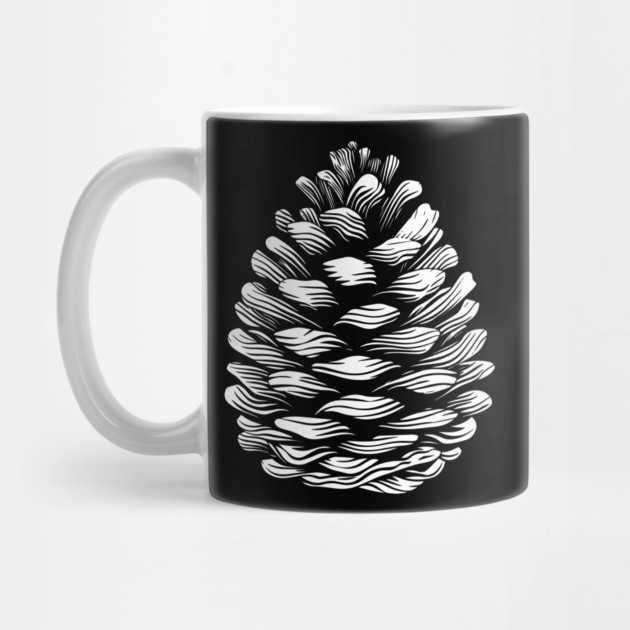 Geometric Pinecone Op Art Inspired by Nature by TuncGK