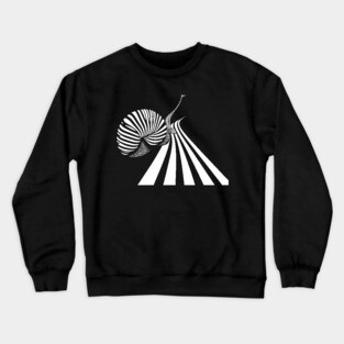 Snail Crossing the Road - Modern Art Crewneck Sweatshirt