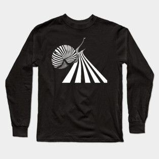 Snail Crossing the Road - Modern Art Long Sleeve T-Shirt