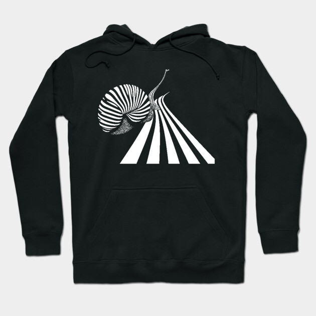 Snail Crossing the Road - Modern Art Hoodie by TuncGK