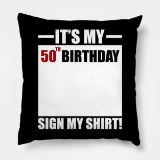 50th birthday Pillow