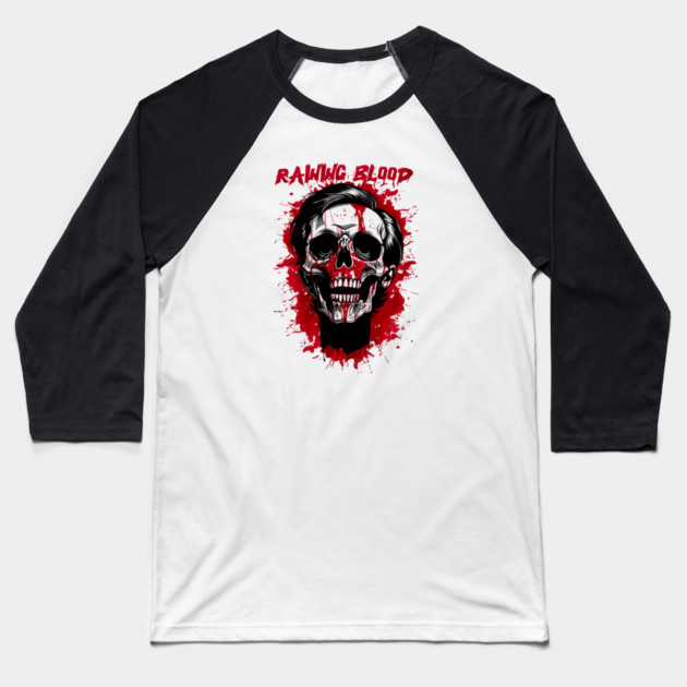 RAINING BLOOD Baseball T-Shirt by artslaves