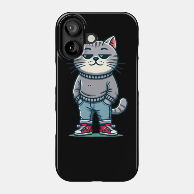 Funny Chilled Cat, Love Cats Phone Case by logiamerch
