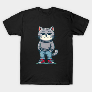 Funny Chilled Cat, Love Cats T-Shirt