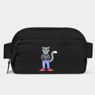 Funny Chilled Gray Cat, Love Cats Bag