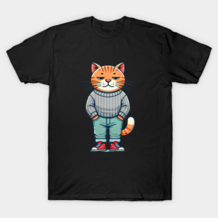 Funny Chilled Cat, Love Cats T-Shirt
