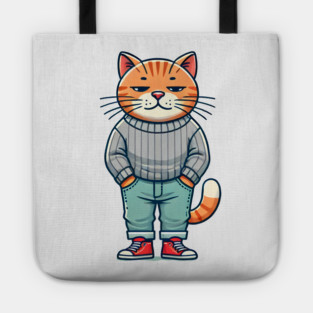 Funny Chilled Cat, Love Cats Tote