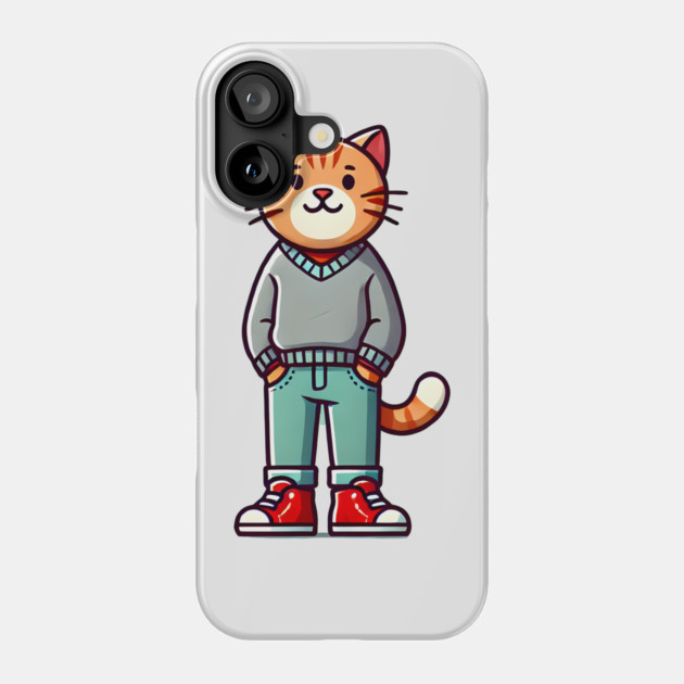 Funny Chilled Cat, Love Cats Phone Case by logiamerch