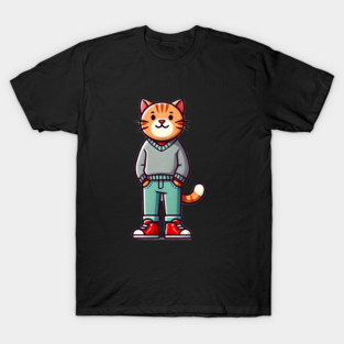 Funny Chilled Cat, Love Cats T-Shirt