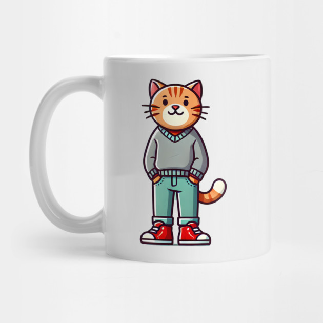 Funny Chilled Cat, Love Cats by logiamerch