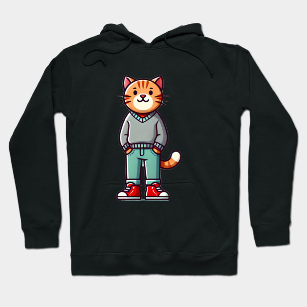 Funny Chilled Cat, Love Cats Hoodie by logiamerch