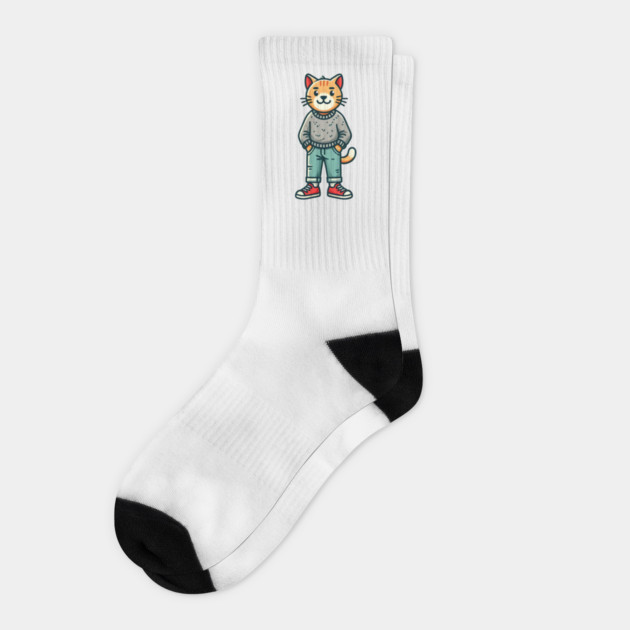 Funny Chilled Cat, Love Cats Socks by logiamerch