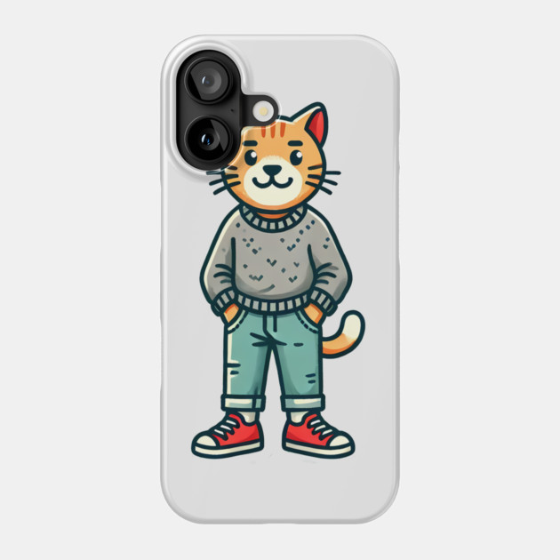Funny Chilled Cat, Love Cats Phone Case by logiamerch