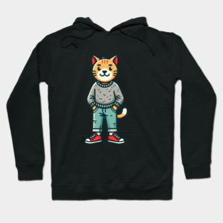 Funny Chilled Cat, Love Cats Hoodie
