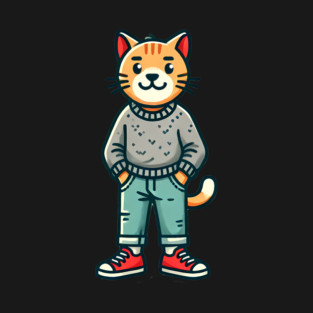 Funny Chilled Cat, Love Cats T-Shirt