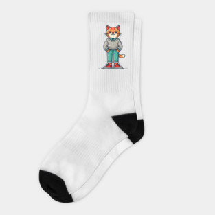 Funny Chilled Cat, Love Cats Socks