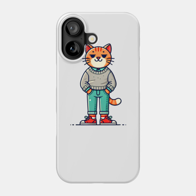 Funny Chilled Cat, Love Cats Phone Case by logiamerch
