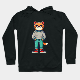 Funny Chilled Cat, Love Cats Hoodie