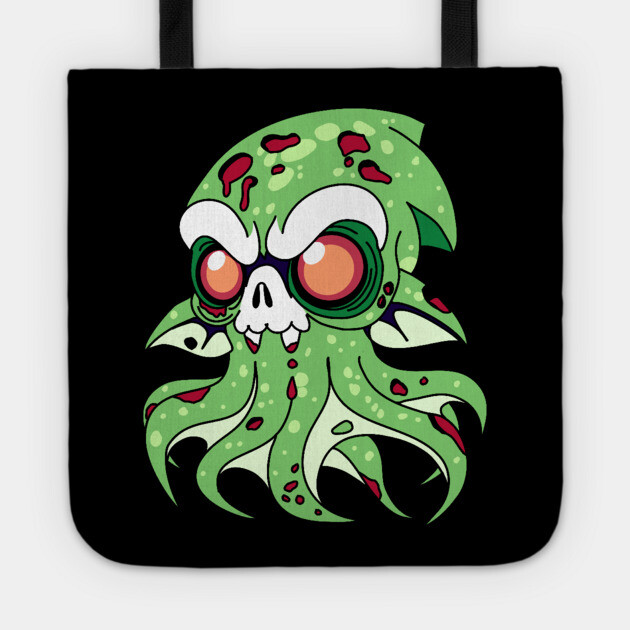 Vampire Squid Zombie Tote by H. R. Sinclair