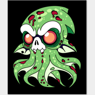 Vampire Squid Zombie Posters and Art