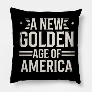 A New Golden Age of America, USA Flag Pillow