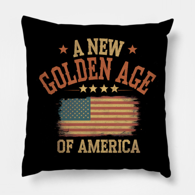New Age of America, USA Flag Pillow by logiamerch