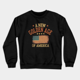 New Age of America, USA Flag Crewneck Sweatshirt