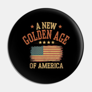 New Age of America, USA Flag Pin